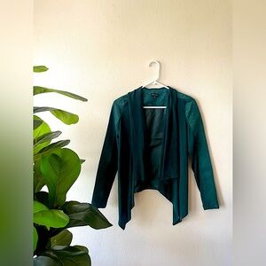 NWOT Shinestar by Urban Outfitters Elegant Faux Teal Suede Women's Suit Jacket